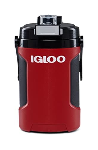 Igloo 1/2 Gallon Sport Cooling Jug with Hooks — 1/2 Gallon Red/Black