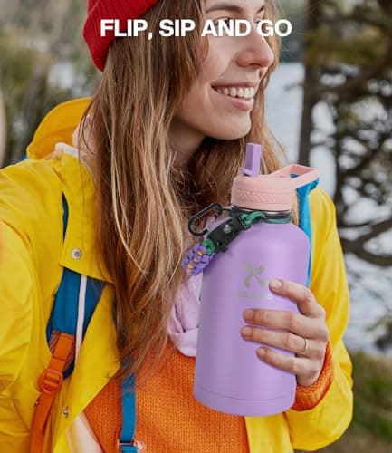 Replacement Straw Lid for Hydro Flask Wide Mouth Bottle